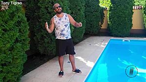 Curvy Brazilian Blonde Juju Meirelles Rides Monster Cock Doggy Cowgirl