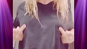 Intense Booty Shaking in Boyfriend's Tight Clothes