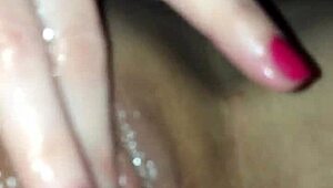 Wet Wife Squirts Wild on Monster Black Cock During Solo Fuck Tease.