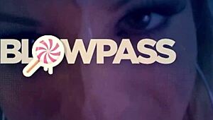 Inked Blonde Babe Face-Fucked and Ball-Licked by Monster Cock in POV