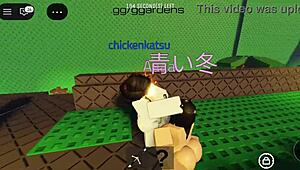 threesome orgy with roblox girl's big tits bouncing on monster cocks and huge asses!