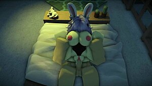 damn roblox teen rides monster cock for wild sexy fucking action