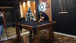 high stakes pool bet milf loser pays the price 😏🍑💋