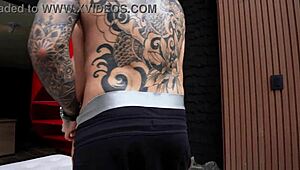 hot blonde sara takes huge anal pounding from employee bent over desk