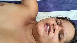 She waited for the cuck to leave before cheating with the hung black bull