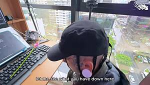 hey you called the repairman for internet but wanna deepthroat his cock instead?