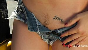 teen nat turnher bobbi dylan appreciates black dad outdoors petite