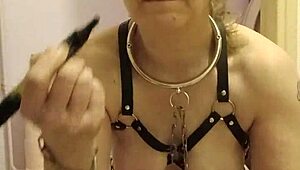 milf slave licks toilet whore ass bent over for master humiliation