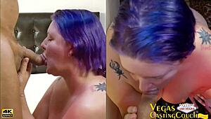 misty mae bbw endures deep ass pounding and throat fucking in vegas casting with bondage orgasm