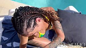 Skinny Latina Swallows Friend's Cock After Teasing Wet Pussy Lick And Spanking