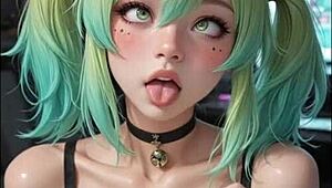 Ahegao faces explode in wild AI-generated cumshot compilation frenzy