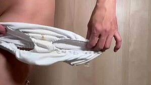 japanese teen maid in uniform skirt pierced nipples buttplug anal nipple training blushing