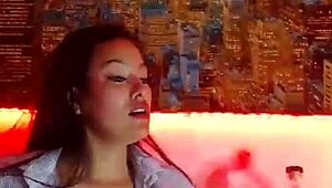 hot latina flashes tits and masturbates with dildo outdoors!