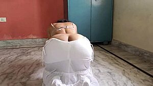 that curvy ebony neighbor babe oils up her fat ass for your tongue worship