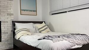 hazel grace guzzles my huge cock for massive facial blast