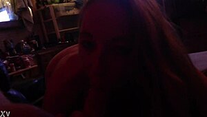 hey check my blonde girlfriend sucking cock deep