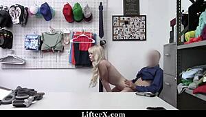 i caught the shoplifter red-handed now she submits to my garage domination - lifterx