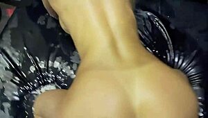 Monika Fox wet slut golden shower drenches pierced nipples fake tits