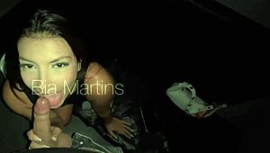 Gloryhole tease with hung stud turns into bareback pussy pounding