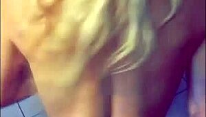 sexy milf blows load in dirty panty play session