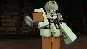 shemale femboy ass pounded halfway through the doors