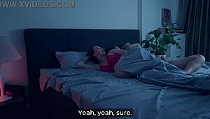 stepmom gets wild riding me hard in hotel bed! 😈💦