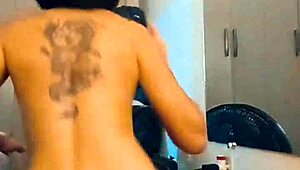 a hot teen dances seductively outdoors flashing her body in public