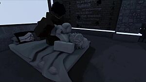 White femboy gags on monster BBC like obedient shemale slut