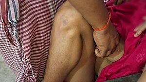 Indian desi bhabhi gets hardcore fucked by virgin boy at home with pussy lips spread and hindi audio moaning.