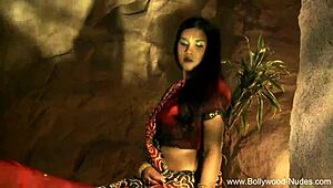 dreamy indian beauty strips teases undresses seductively