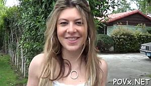 a barely legal teen seduces into dirty hardcore pov fuck