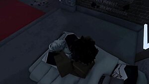 White femboy gags on monster BBC like obedient shemale slut