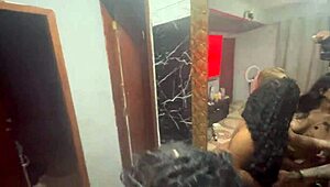 my wife brought her hot latina friends to the party and everyone got some brazilian action