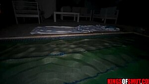 skinny dipping tempts naughty latina stepsister secrets