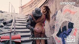 Venus Afrodita's Outdoor Slut Hole Banged Nasty By Group Cum