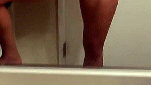 latina milf with small tits and tattoos moans playing her wet pussy