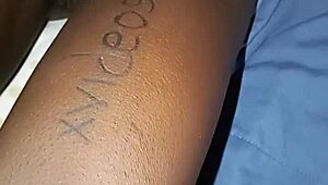 shaved ebony babe shows off her smooth pussy verification