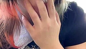 Sexy Alt Milf Neighbor Smokes Seductively Backyard