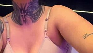 Gym Trainer Chokes Prostitute on Thick Cock Till Vomit