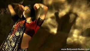 dreamy indian beauty strips teases undresses seductively