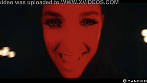 Cosplay Lesbian Vampires Rip Clothes for Intense Pussy Eating BDSM Lezdom