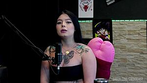 Kalyca Chats with Tifany in Sheer Red Swingers Casting Compilation Part 1