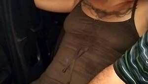 dude this latina got groped hard in the uber she's all tats and horny vibes