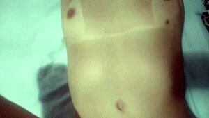 Married milf takes young guy's virginity then moans as he creampies her wet pussy!