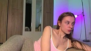 Watch this horny teen get fucked doggystyle up close doesn't she??