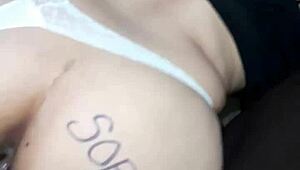 prostitute wife with big ass takes deep cock thrusts