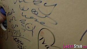 mature granny explores gloryhole fun discreetly