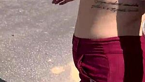 PROSTITUTE on highway FUCKS FREE in woods after price talk.