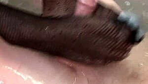 three asian ladyboys line up for bareback anal fucks and mouthful cumshots outdoors