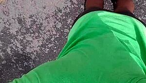 I took my private indoor workout routine outside for real